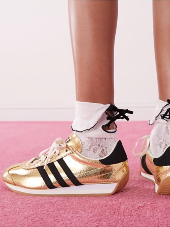 adidas Shoes - Adidas Country Gold Foil Metallic and Black